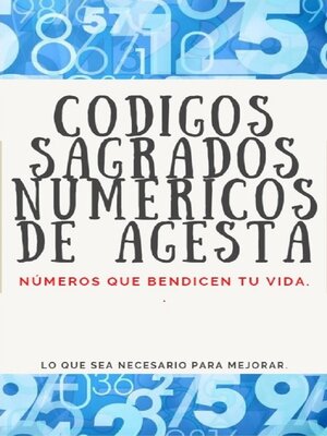 cover image of CODIGOS SAGRADOS NUMERICOS DE AGESTA